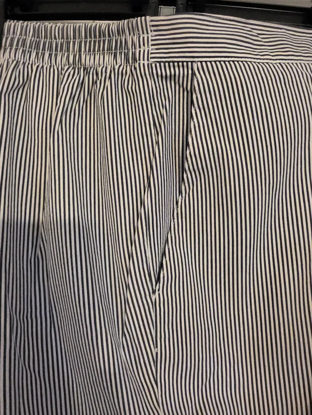 Womens Alfred Dunner Half Elastic Waist,2 Side pockets, Straight Leg, Striped